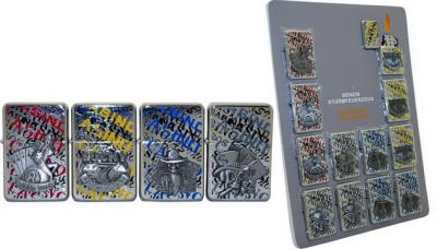 03021 Зажигалка бензиновая ANGEL Z16 "азартные игры" фото