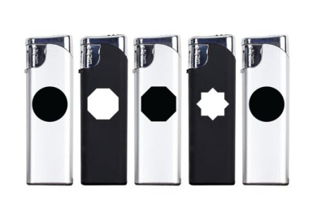 Зажигалки пьезо XHD 118 BLACK/SILVER SP фото