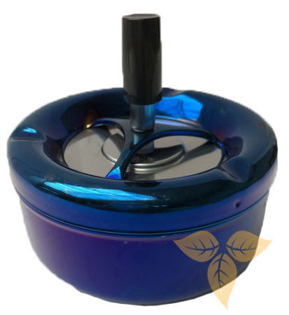 37013 Пепельница вращающаяся 110 мм синий металлик фото