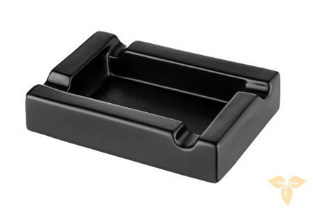 424009 Пепельница для 4-х сигар керам, черн мат 23,5x15,5x5,3см фото