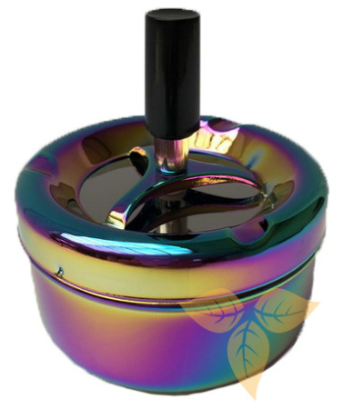 37001 Пепельница вращающаяся 90 мм радужная фото