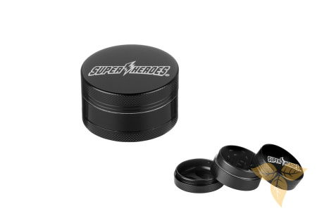 340036 Измельчитель для табака Super Heroes черн (3 части, диам50мм) фото
