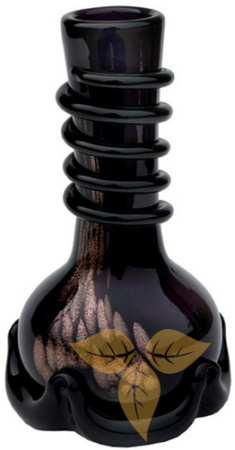 26022 Трубка курительная стекло каштановая 19 см фото