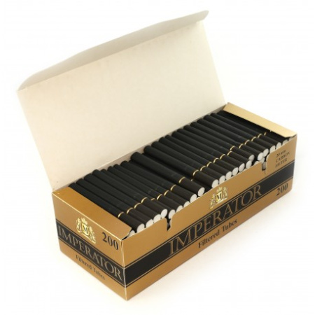 Сигарет.гильзы IMPERATOR BLACK CARBON (угольный фильтр) (x200шт) фото