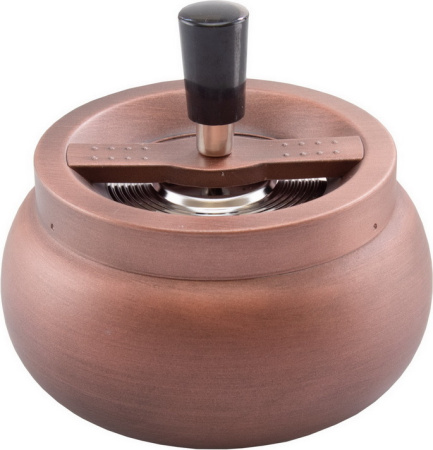 06038 Пепельница вращающаяся 132 мм медная фото