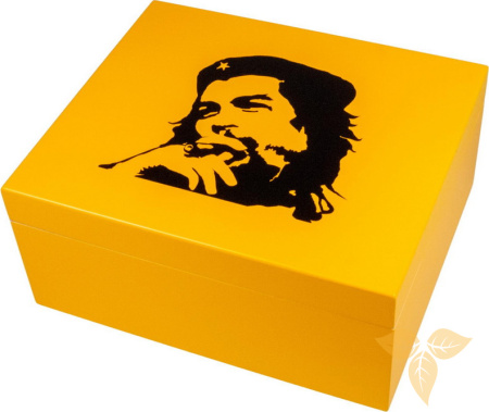 562016 Хумидор для 40-ка сигар "Che" желтый (26x22x11,5cm) фото