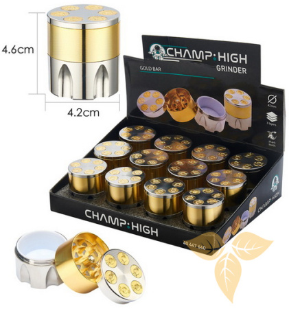 447640 Измельчитель для табака металл "BULLET" (3 части, 42мм) фото