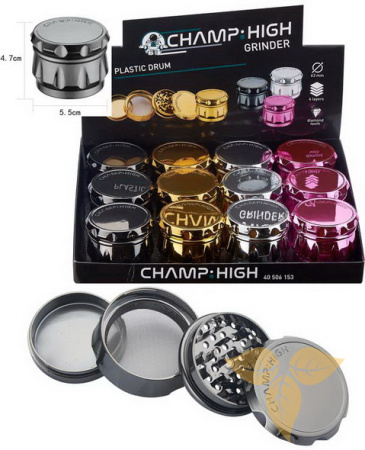 506153 Измельчитель для табака пластик (4 части, диам. 63мм) фото