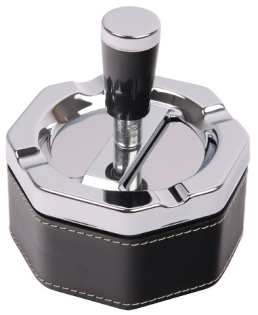 22030 Пепельница вращающаяся 90 мм кожа/ПВХ фото