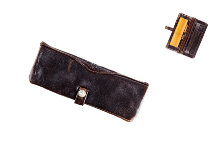 360700 Кисет для сиг табака BULLDOG Kavatza mini нат кожа, корич фото