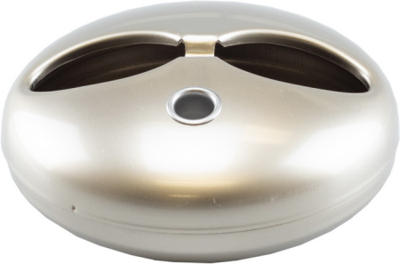 11587 Пепельница металлическая "Инопланетянин" "серебро" фото