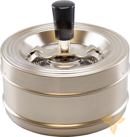 06043 Пепельница вращающаяся 120 мм матовый никель фото