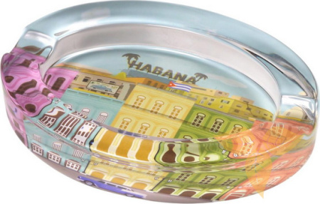 523582 Пепельница для 2-х сигар стекло "Habana" 20х15х3,5см фото