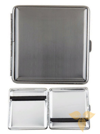 800002 Портсигар ANGELO д/20 сиг, темно-серый фото