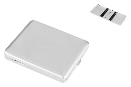 80025A Портсигар ANGELO д/18 сиг, хром фото