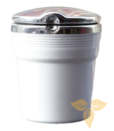 405192 Пепельница для автомобиля белая/светодиод 5,7х7,4 см фото