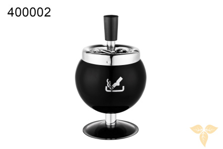 400002 Пепельница вращающаяся черная фото