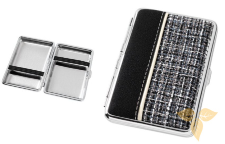 806700 Портсигар ANGELO черный "клетка" фото