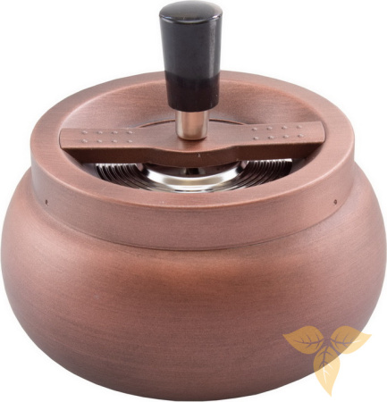06038 Пепельница вращающаяся 132 мм медная фото