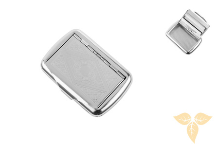 87001A Табакерка ANGELO хром фото