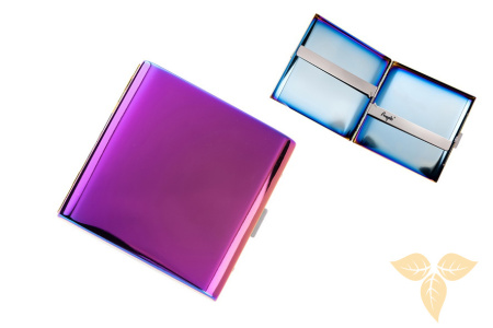 800026 Портсигар ANGELO д/18 сиг, радужный фото