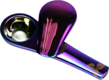 447503 Трубка курительная металл радужная в коробке фото