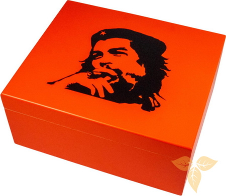562017 Хумидор для 40-ка сигар "Che" красный (26x22x11,5cm) фото