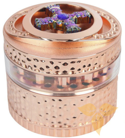 31127 Измельчитель для табака "розовое золото" 65мм (4 части) фото