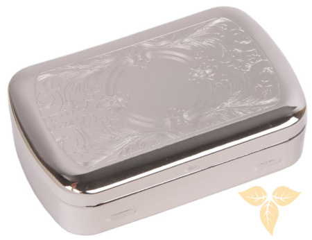 06113 Табакерка хром (5,5х2,5х8,5) фото