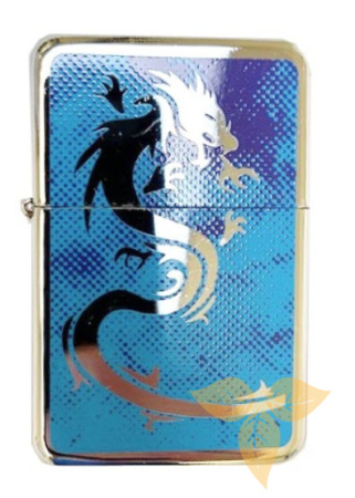 03184 Зажигалка бензиновая FARO Z16 "Dragon Blue" фото