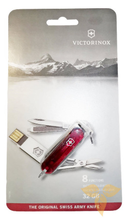 4.6125.TG32B Нож-брел VICTORINOX @work, 58 мм, 8ф, USB 32Гб