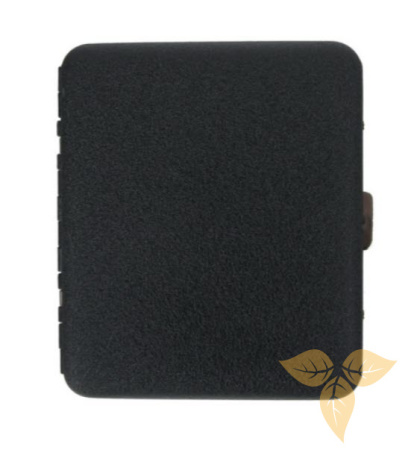 06440 Портсигар д/20 сиг, черный матовый фото