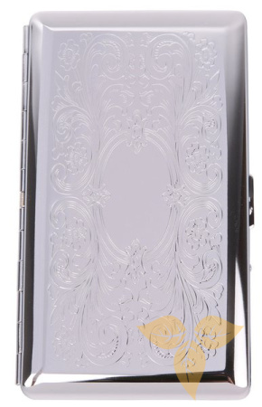 06334 Портсигар д/14 сиг, суперслим, хром, 120 мм фото