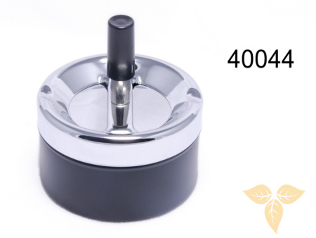 400440 Пепельница вращающаяся черная 90 мм фото