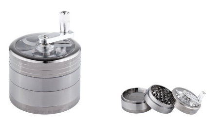 340050 Измельчитель для табака металл (4 части, диам. 54мм) фото