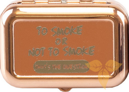 11549 Пепельница карманная "To smoke" "розовое золото" фото