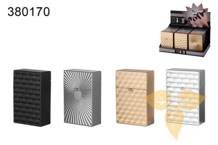 380170 Футляр д/пачки сигарет, пластик, 3 вида дизайна, 4 цвета фото