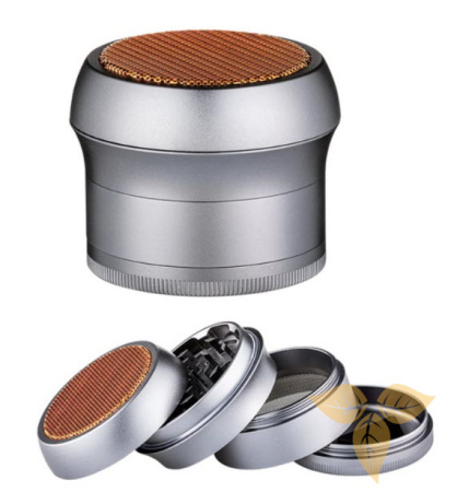 340282 Измельчитель для табака серый 63х50мм (4 части) фото