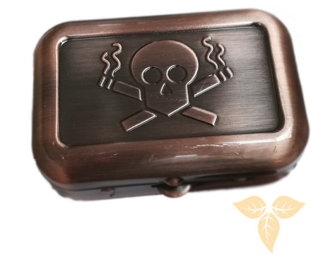 11544 Пепельница карманная "Skull" "медная" фото