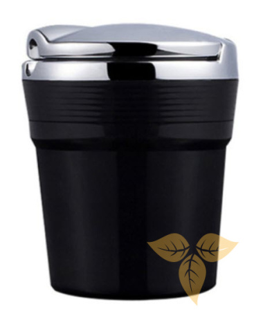 405191 Пепельница для автомобиля черная/светодиод 5,7х7,4 см фото