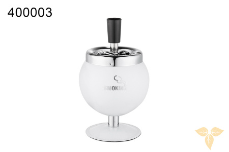 400003 Пепельница вращающаяся белая фото