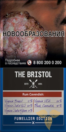 Табак трубочный THE BRISTOL Rum Cavendish фото