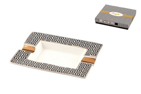 422007 Пепельница для 2-х сигар из китайского фарфора 20x17x2,5cm фото