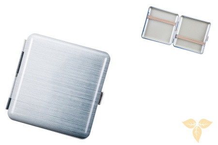 800048 Портсигар ANGELO д/18 сигарет, серый матовый фото