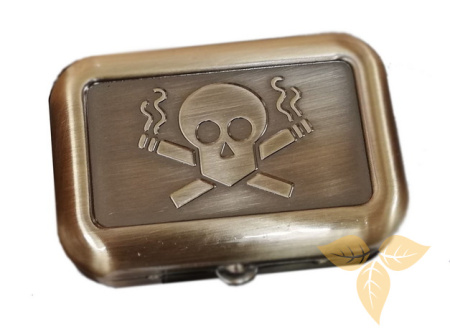 11543 Пепельница карманная "Skull" "латунь" фото