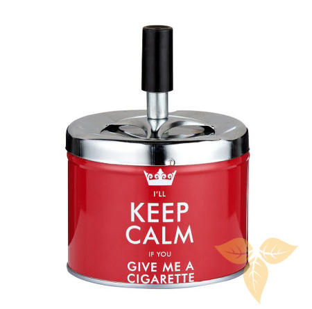 400661 Пепельница вращающаяся красная 9,5 см фото