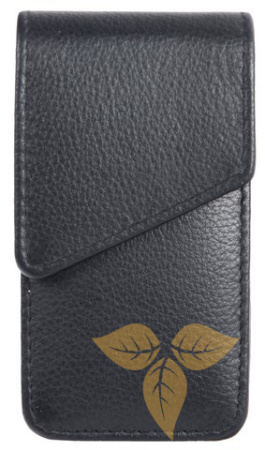 08181 Футляр д/пачки сигарет суперслим, 100мм, черная кожа фото