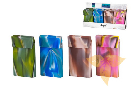 803256 Футляр ANGELO д/пачки сигарет слим, силикон, неоновые цвета фото