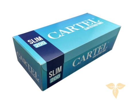 Сигарет.гильзы CARTEL SLIM BLUE (x 200шт) (84x17 мм) фото
