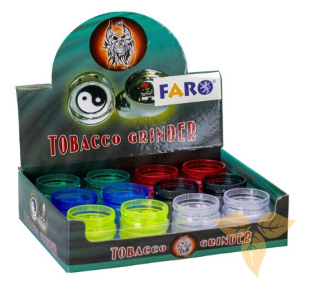 07108 Измельчитель для табака пластик прозрачный (2 части, диам. 30мм) фото